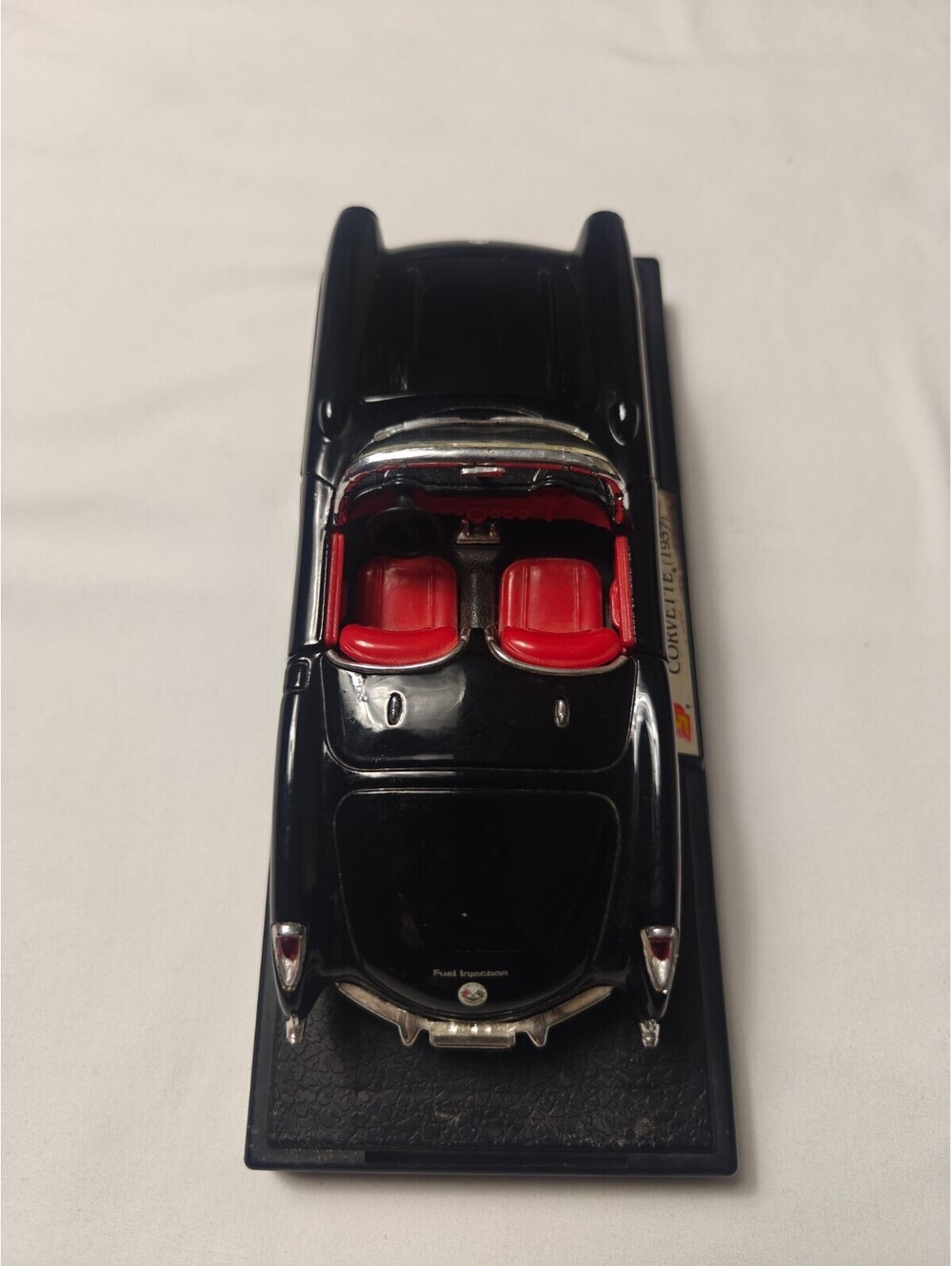 1957 Chevrolet Corvette Black/Red 1:24 scale Diecast Model Car No Box